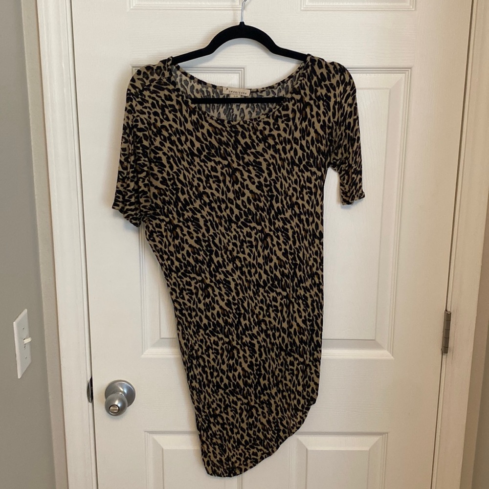 🐆 Twenty One Leopard Print Asymmetrical Tunic Top – Women’s Small 🐆